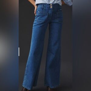 Anthropologie Maeve High Rise Junie Flares